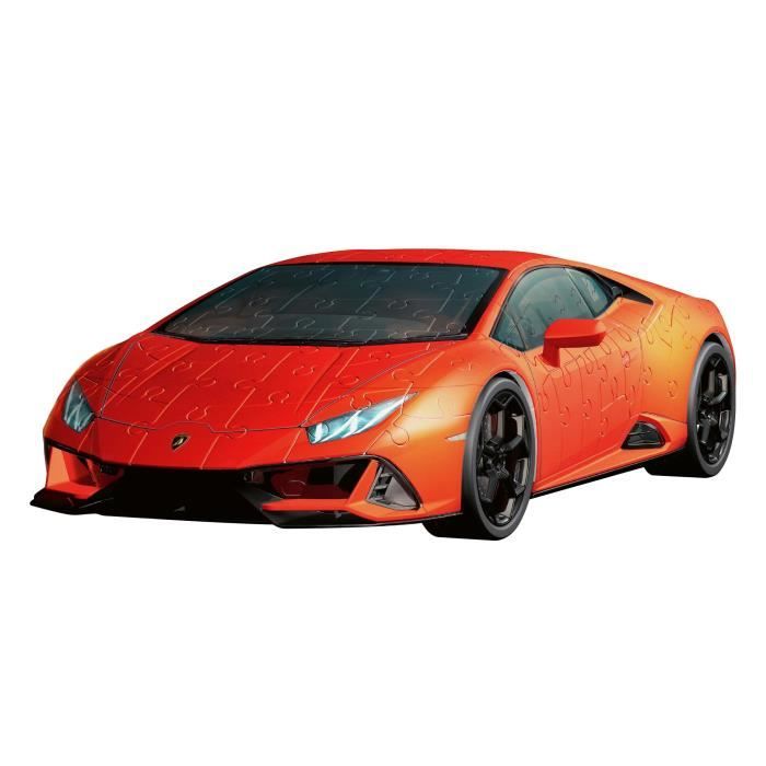 Puzzle 3D Lamborghini Huracán EVO Edition orange - Véhicules et engins - 108 pieces