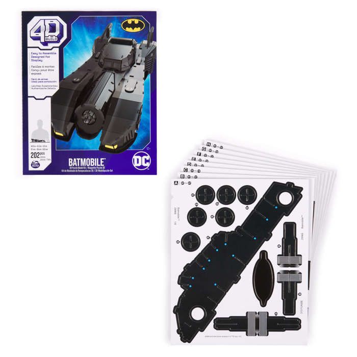 Puzzle 4D Build Batman Batmobile Modele 3D de voiture a assembler