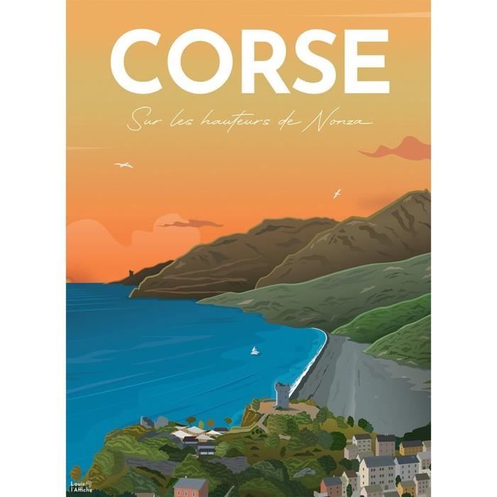 Puzzle 500 pieces Affiche de la Corse/Louis l’Affiche Des 10 ans Collection Nostalgie 87826 Nathan