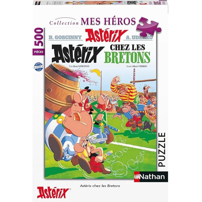 Puzzle 500 pieces Astérix chez les Bretons Des 10 ans Collection Mes Héros 87824 Nathan