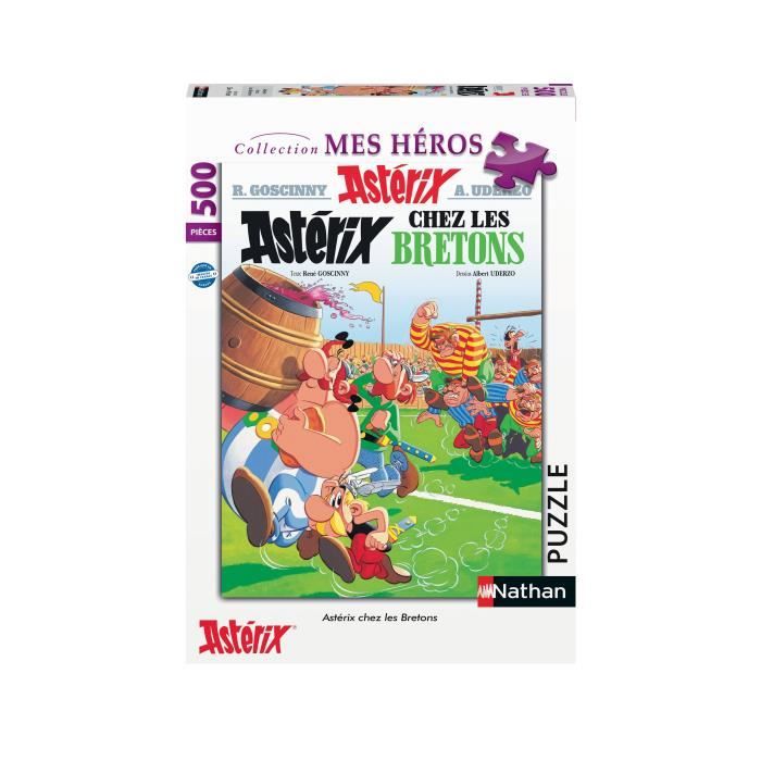 Puzzle 500 pieces Astérix chez les Bretons Des 10 ans Collection Mes Héros 87824 Nathan