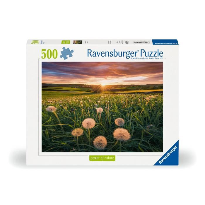 Puzzle 500 pieces Pissenlits au crépuscule Des 12 ans Puzzle de qualité supérieure 12000592 Ravensburger