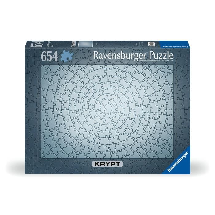 Puzzle 654 pieces Krypt Silver Adultes & enfants des 14 ans Challenge monochrome 12000071 Ravensburger