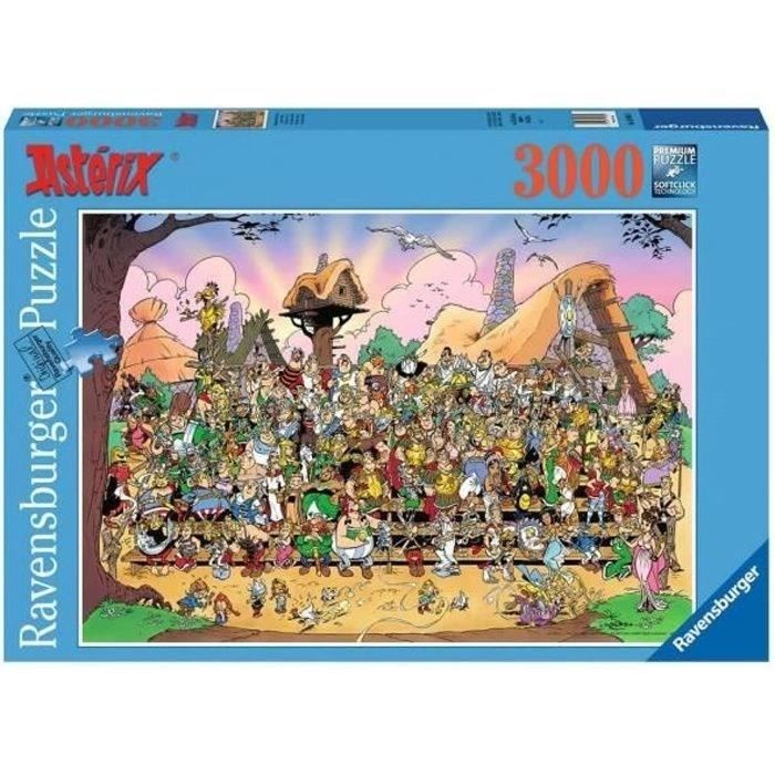 Puzzle adulte 3000 pieces - L’univers Astérix - Personnages - Ravensburger