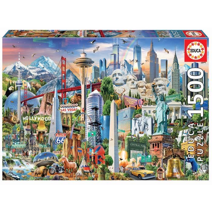 Puzzle Architecture et monument - EDUCA - 1500 pieces - Pour adultes