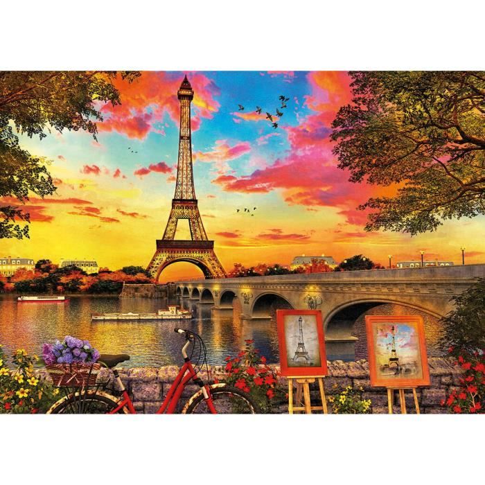 Puzzle Architecture et monument - EDUCA - Coucher De Soleil A Paris - 3000 pieces