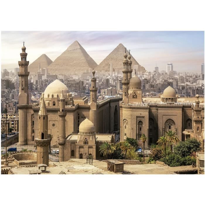 Puzzle Architecture et monument - EDUCA - Le Caire Égypte - 1000 pieces - Multicouleur