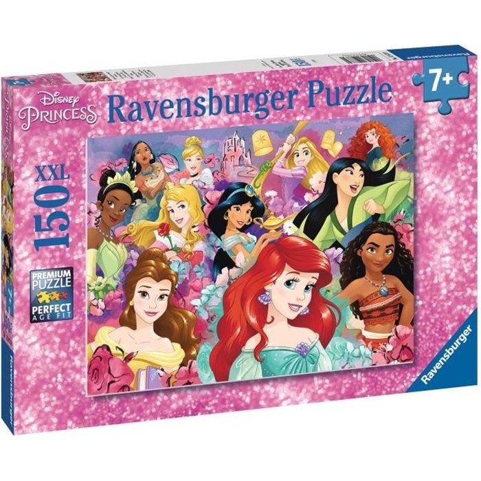 Puzzle Disney Princesses 150 pieces XXL Ravensburger - Les reves deviennent réalité - Enfant 7 ans