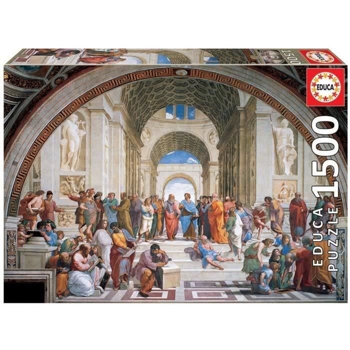 Puzzle EDUCA 1500 pieces - Collection Art (Classe de danse / School of Athens)