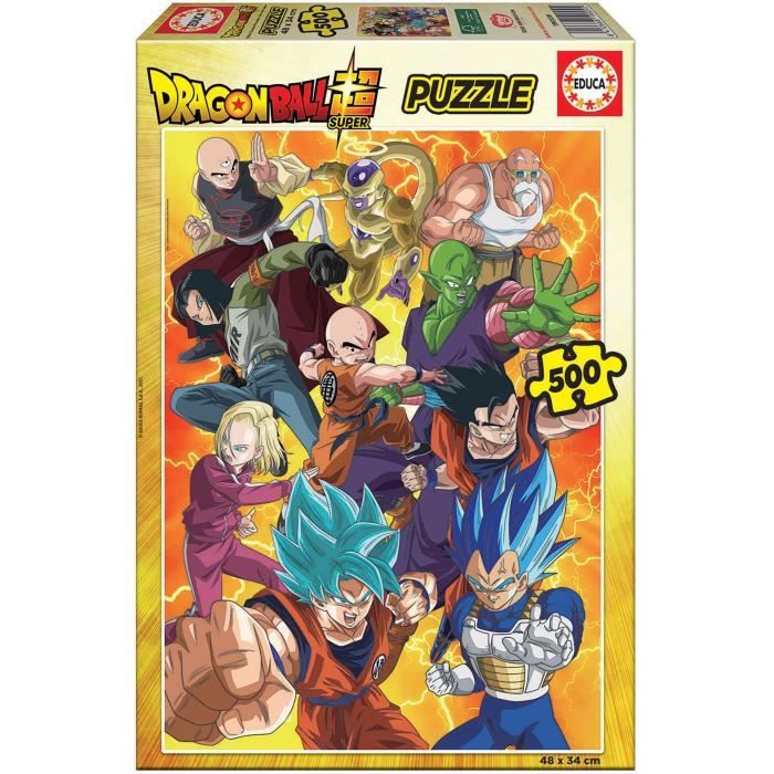 Puzzle EDUCA - 500 pieces - Dragon Ball Super - Son Goku et ses amis