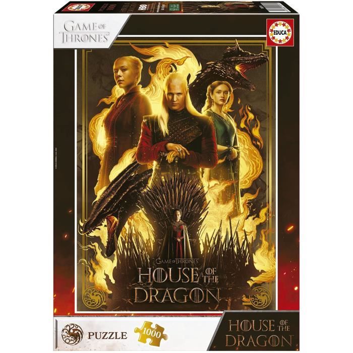 Puzzle - EDUCA - House Of The Dragon - 1000 pieces