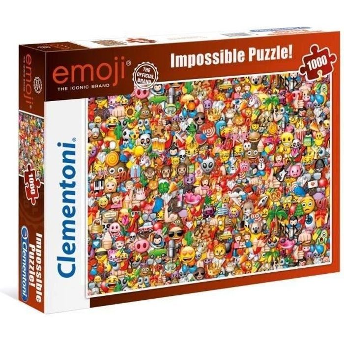 Puzzle Emoji 1000 pieces - Clementoni - Impossible Puzzle - Pour adultes - 14 ans