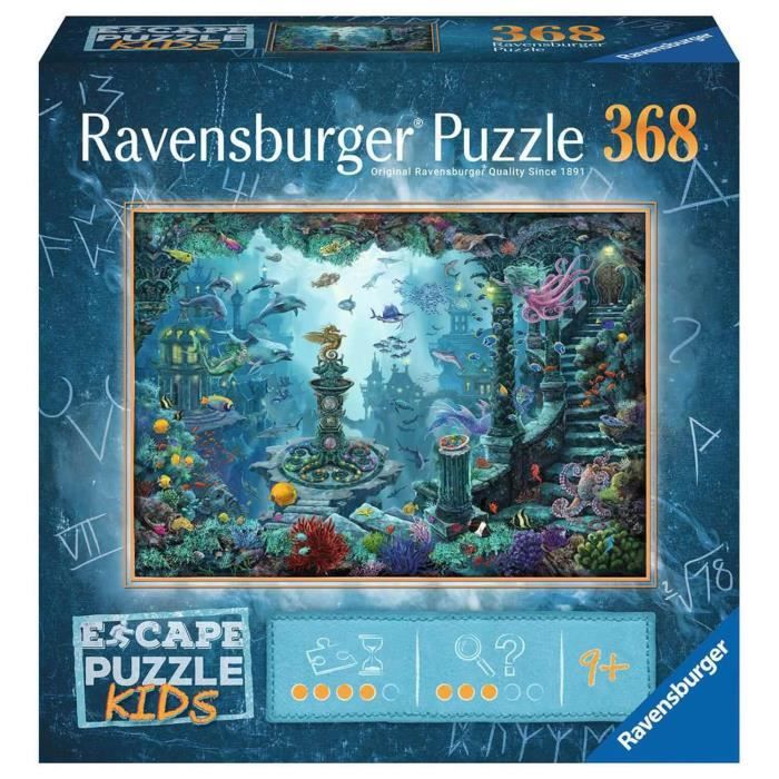 Puzzle Escape Enfant Au royaume sous-marin Puzzle 368 pieces Des 9 13395 Ravensburger