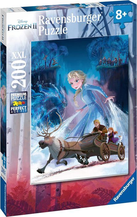 Puzzle La Reine des Neiges 2 - Ravensburger - 200 pieces XXL - Foret mystérieuse - Enfant 8 ans