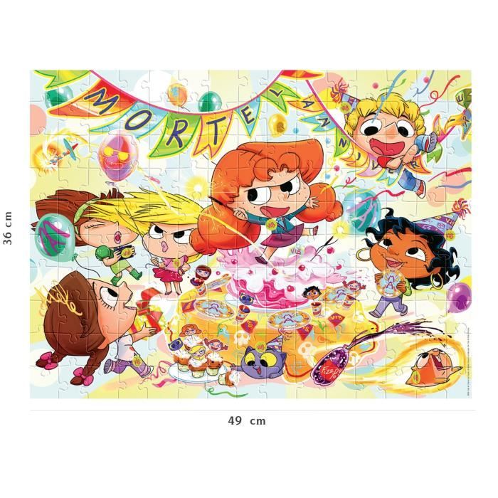 Puzzle Nathan Mortel Anniversaire Mortelle Adele - NATHAN - 150 pieces - Dessins animés et BD - Enfant