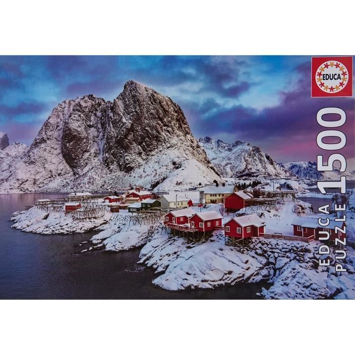 Puzzle paysage et nature - EDUCA - 1500 pieces - Îles Lofoten Norvege