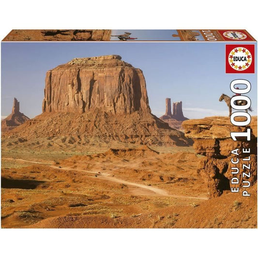 Puzzle Paysage et nature - EDUCA - MONUMENT VALLEY - 1000 pieces - Colle Fix Puzzle incluse