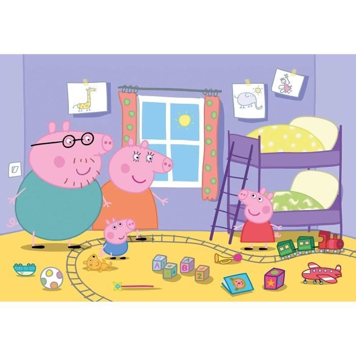 Puzzle Peppa Pig - Clementoni 60 pieces Maxi - Pour Enfant de 4 ans et plus - Fabriqué en Italie