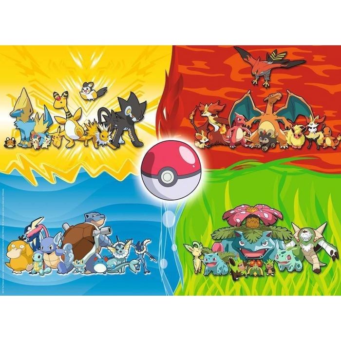 Puzzle Pokémon 150 pieces XXL - Différents types de Pokémon - Ravensburger