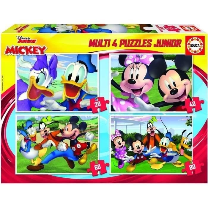 Puzzle progressif Mickey - EDUCA - 18627 - 100-200 pieces - Pour enfants de 3 ans