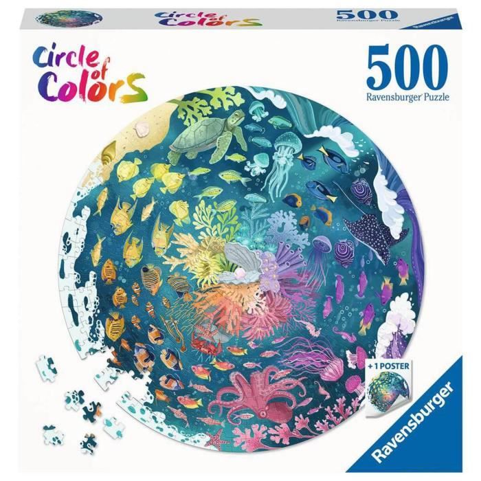 Puzzle rond 500 pieces Océan (Circle of Colors) Puzzle Adulte et enfant des 12 ans 17170 Ravensburger