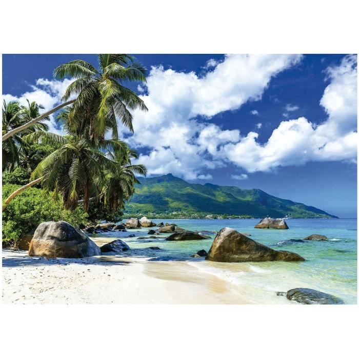 Puzzle SEYCHELLES de 1500 pieces - EDUCA - Paysage et nature - Avec colle Fix Puzzle