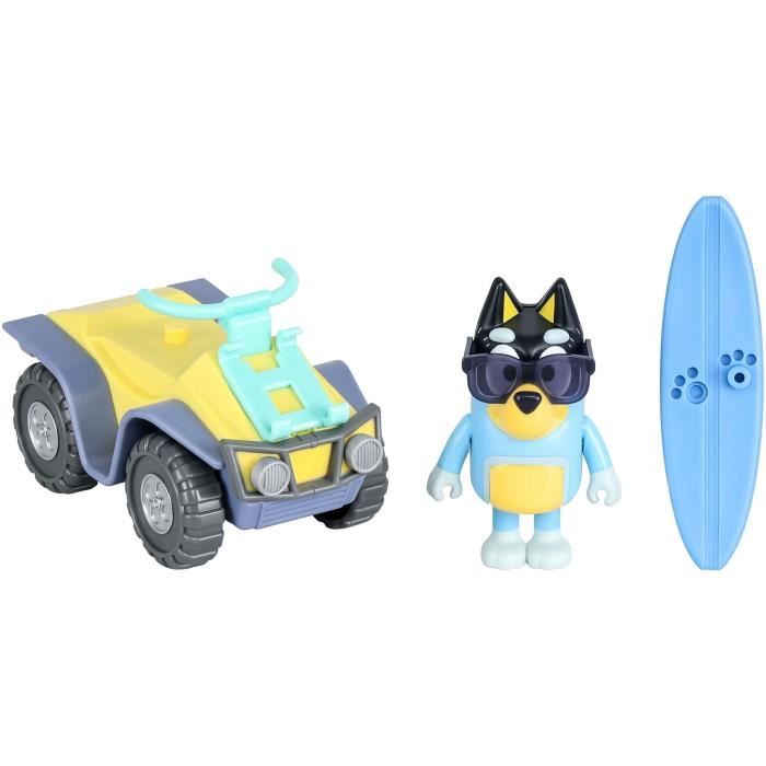 Quad de plage BLUEY avec figurine Bandit et accessoires - Bluey