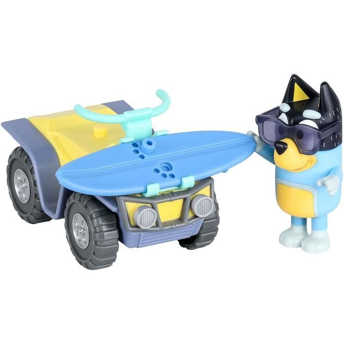 Quad de plage BLUEY avec figurine Bandit et accessoires - Bluey