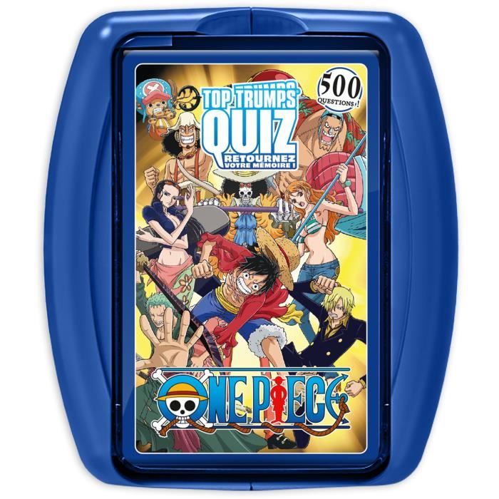 Quiz One Piece - Jeu de quiz - WINNING MOVES - Quiz illustré sur l’univers One Piece avec 500 questions.