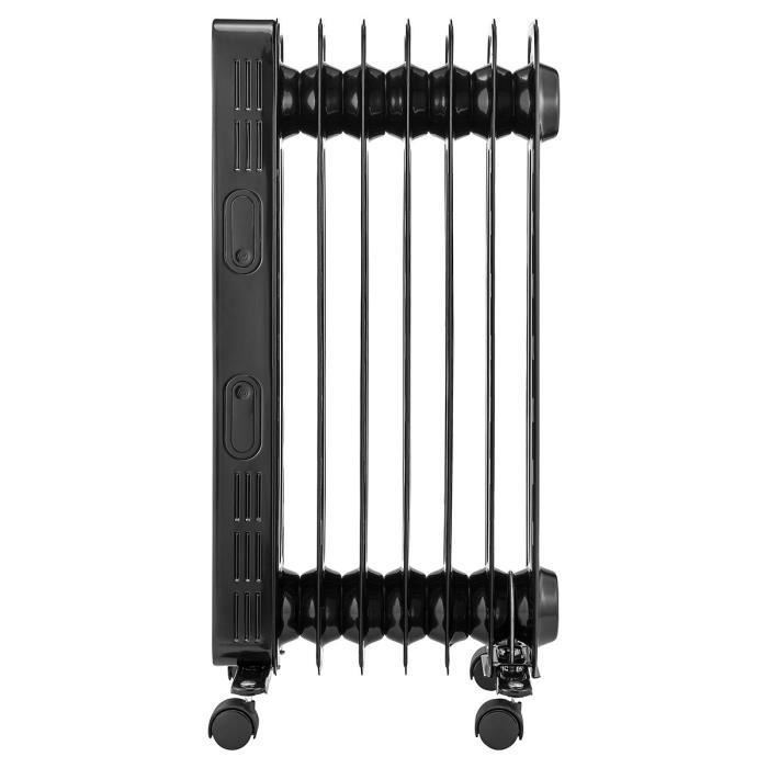 Radiateur électrique à bain d’huile 1500W OCEANIC avec roues et télécommande