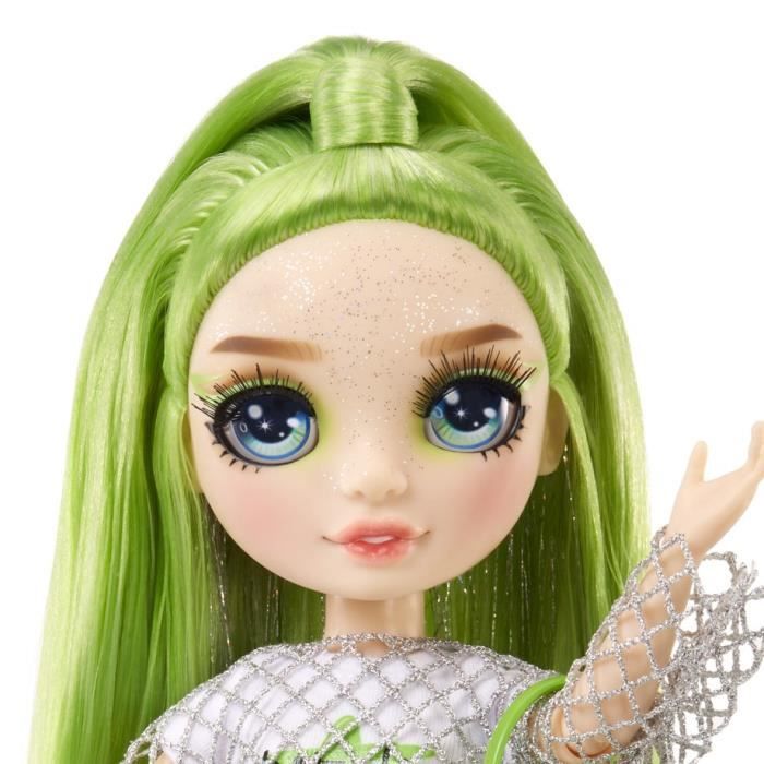 Rainbow High Poupée Mannequin avec Kit de Slime et Animal de Compagnie - Jade (Vert) - Poupée Pailletée 28 cm