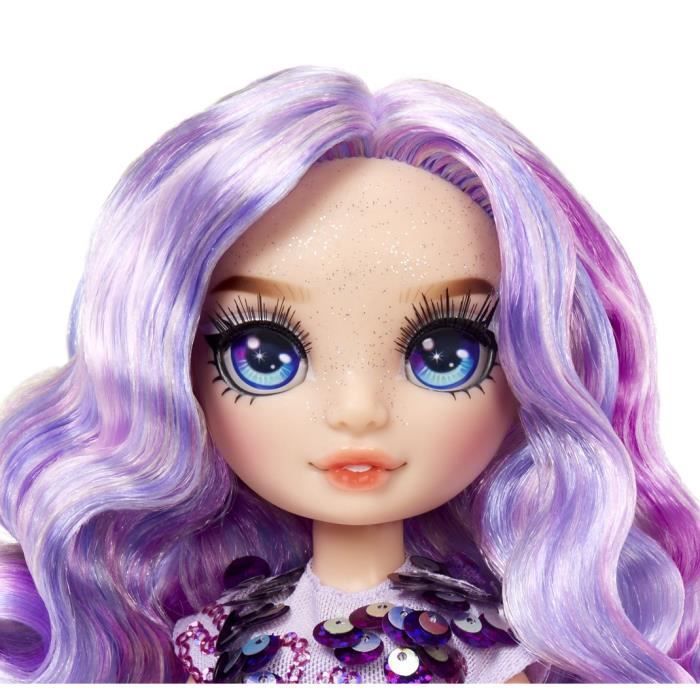 Rainbow High Poupée Mannequin avec Kit de Slime et Animal de Compagnie - Violet (Violet) - Poupée Pailletée 28 cm