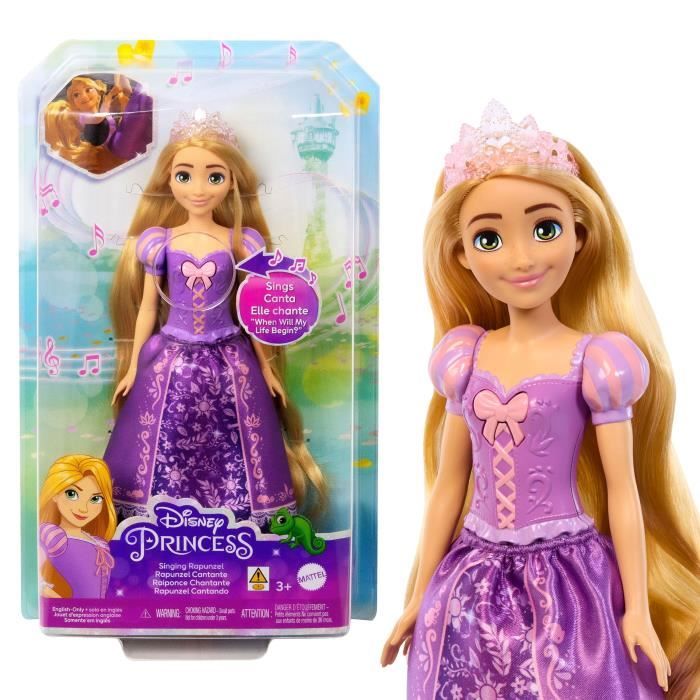 Raiponce Mattel Poupée Disney Princesses - Poupée Chantante HPH55