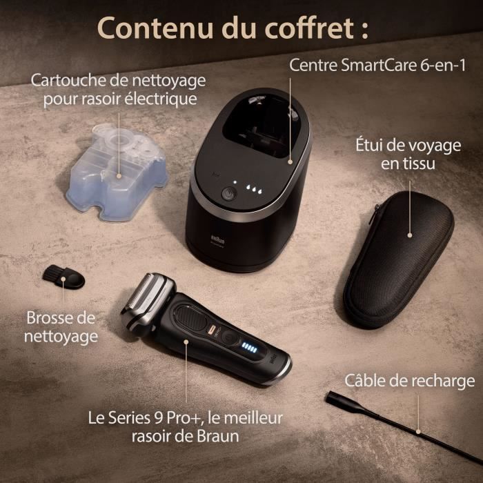 Rasoir électrique BRAUN - Séries 9 PRO + 9560cc - 5 Éléments De Rasage Tondeuse De Précision Intégrée Station