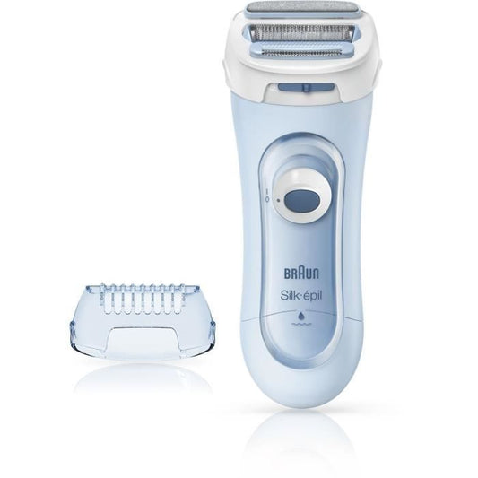 Rasoir électrique BRAUN Silk-épil Lady Shaver 5-160 pour Femme - 3 en 1 - Sans Fil - Wet & Dry - Bleu