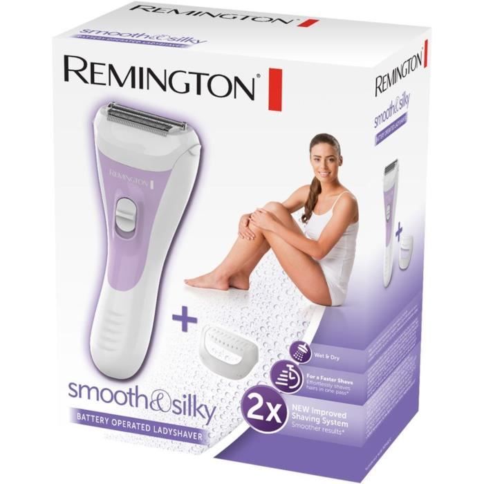 Rasoir Électrique Femme REMINGTON WSF5060 Smooth Silky Étanche avec Bande Hydratante Aloe Vera