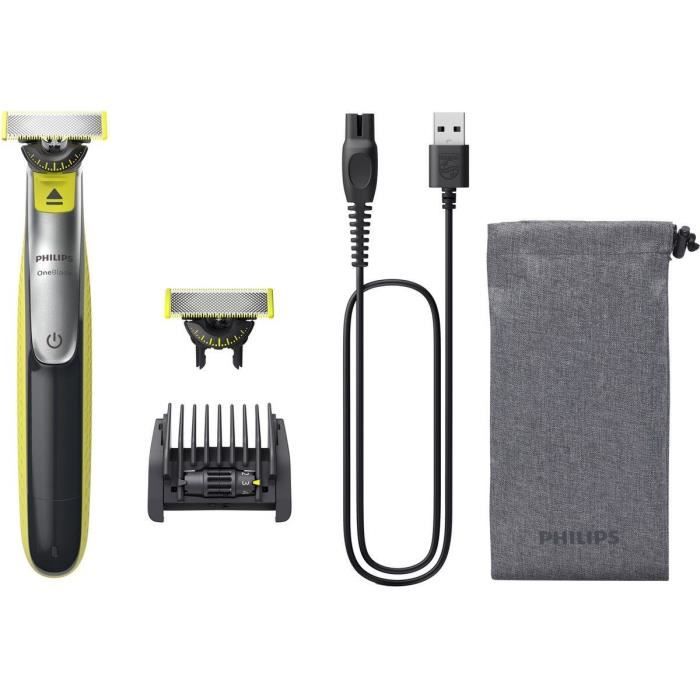 Rasoir Philips OneBlade 360 - 1 lame 360 et 1 sabot réglable 5 en 1 - sans fil - Visage - QP2734/31