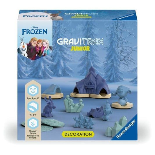 Ravensburger-Gravitrax Junior Set d’extension La Reine des Neiges-33 pieces-Circuit de billes a construire-Des 3