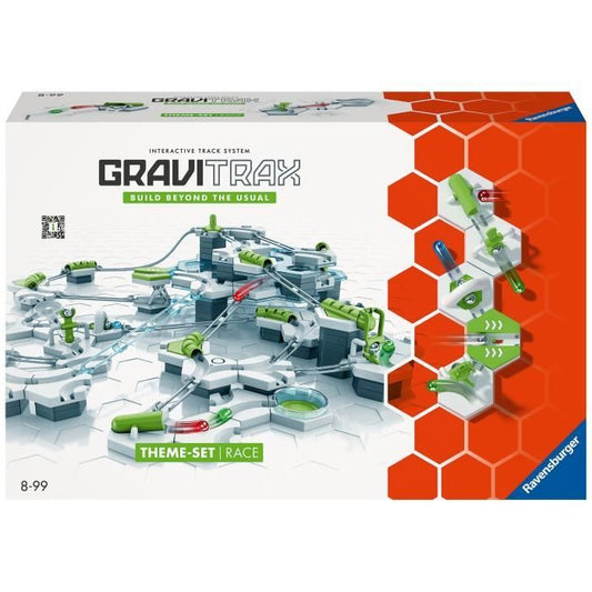 Ravensburger-GraviTrax Starter Set Race-180 pieces-Jeu de construction créatif-Parcours de billes a construire-Des 8