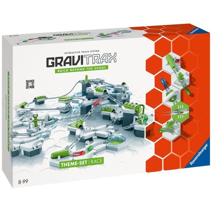 Ravensburger-GraviTrax Starter Set Race-180 pieces-Jeu de construction créatif-Parcours de billes a construire-Des 8