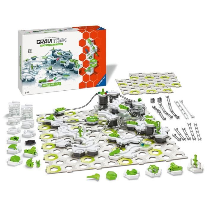 Ravensburger-GraviTrax Starter Set Race-180 pieces-Jeu de construction créatif-Parcours de billes a construire-Des 8