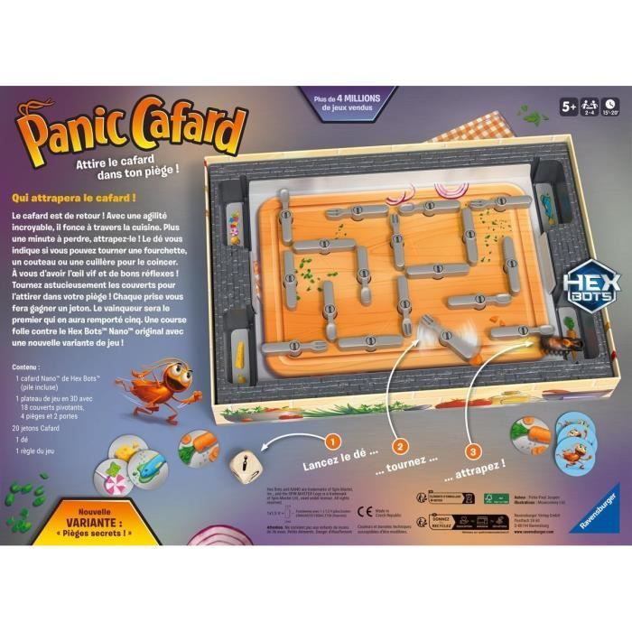 Ravensburger - Panic Cafard - Jeu Société Enfants - Des 5 Ans