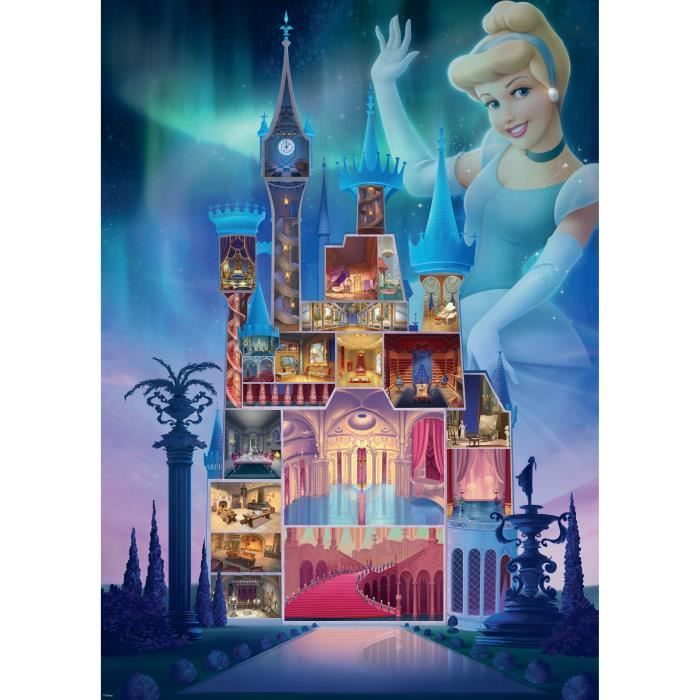 Ravensburger-PRINCESS-Puzzle 1000 pieces - Cendrillon (Collection Château Disney Princ.)-4005556173310-A partir de 14