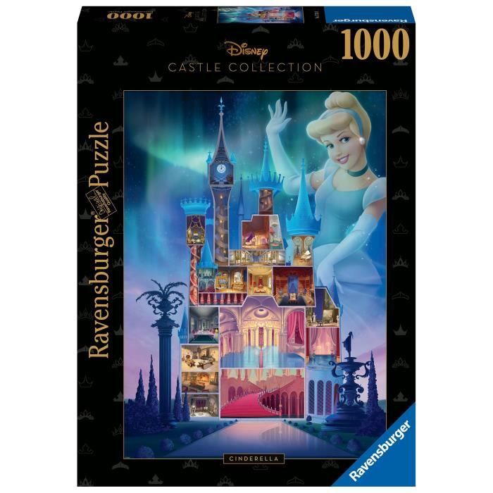 Ravensburger-PRINCESS-Puzzle 1000 pieces - Cendrillon (Collection Château Disney Princ.)-4005556173310-A partir de 14