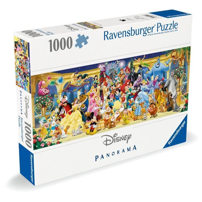 Ravensburger-Puzzle 1000 pieces Panorama-Photo de groupe Disney-Adultes&enfants des 14 ans-Puzzle de qualité