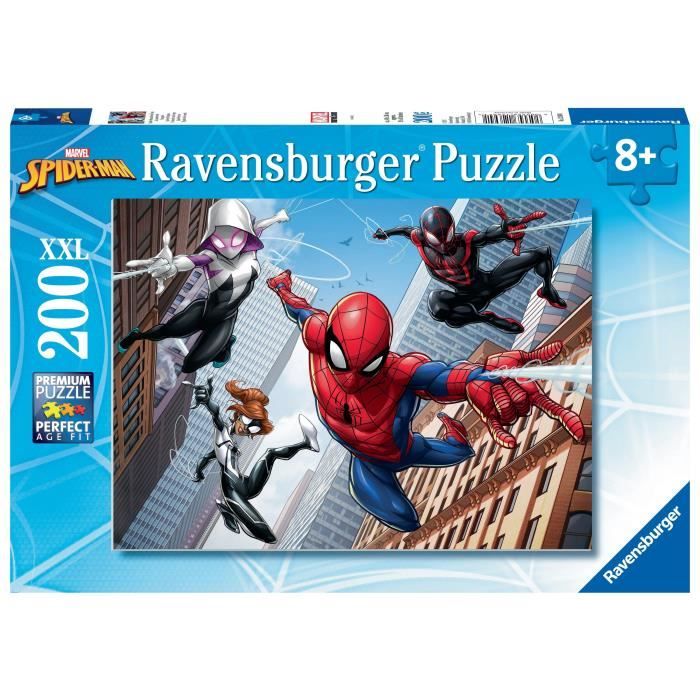 Ravensburger - Puzzle Spider-Man 200 pieces XXL - Les pouvoirs de l’araignée - Enfant 8 ans