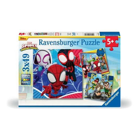 Ravensburger-SPIDERMAN-Puzzles 3x49 pieces - Spidey le lanceur de toile-4005556057306-A partir de 5 ans