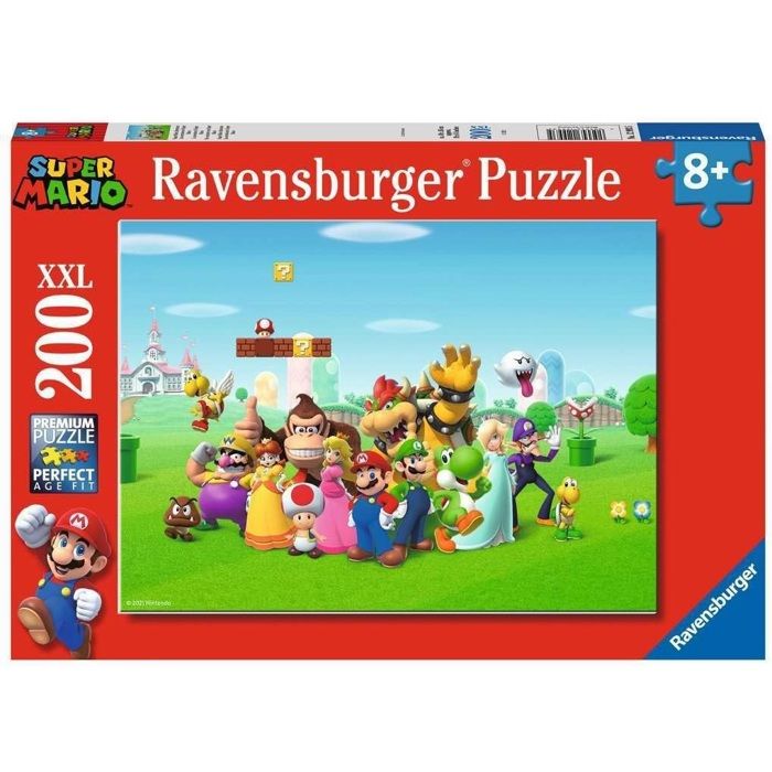 Ravensburger-SUPER MARIO-Puzzle 200 pieces XXL - Les aventures de Super Mario-4005556129935-A partir de 8 ans