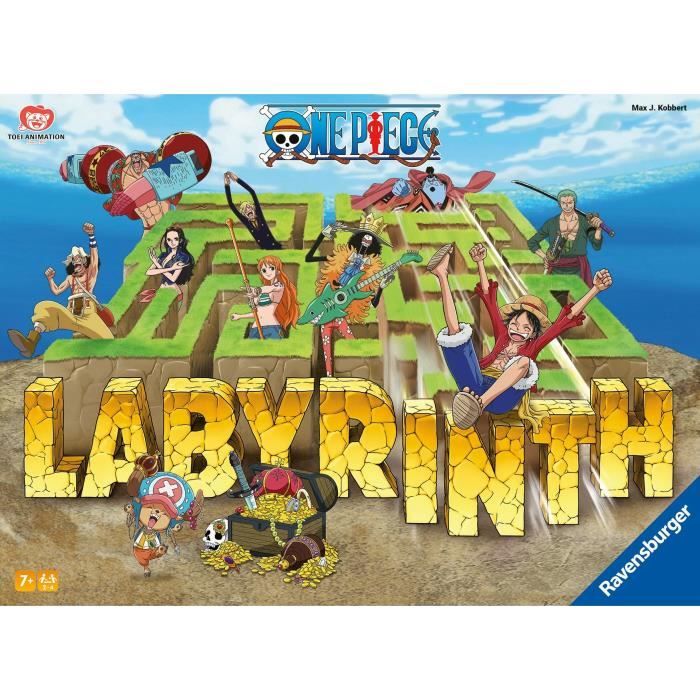 RavensburgerJeu de société classiqueLabyrinthe One PieceJeu de plateau-Jeu de réflexion-Enfant et FamilleDes 7