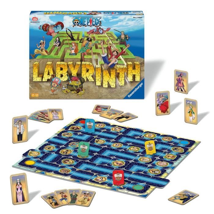 RavensburgerJeu de société classiqueLabyrinthe One PieceJeu de plateau-Jeu de réflexion-Enfant et FamilleDes 7